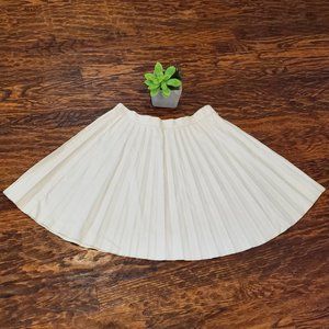 Zara Pleather Pleated Skirt